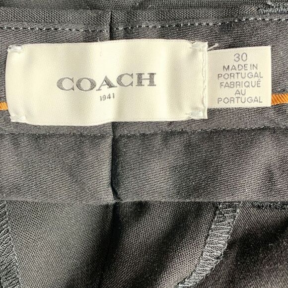 Coach Dress Pants Black Wool Trousers Women’s size 30 - Picture 5 of 7